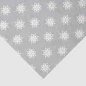 Kerstgrijs en wit met sneeuwvlokken tissuepapier (Detail)