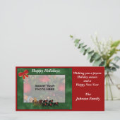 Kerstgrijsheuvel Slaapfoto Feestdagenkaart (Staand voorkant)