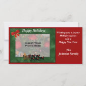 Kerstgrijsheuvel Slaapfoto Feestdagenkaart (Voorkant)