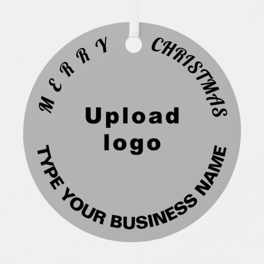 kerstgrijze cirkel metaalversiering metalen ornament (Voorkant)