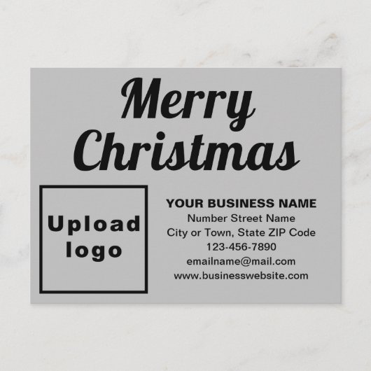 Kerstgrijze feestdag Briefkaart (Voorkant)