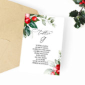 kerstgrijze Tabel Nummer 9 Zitkaart Kaart