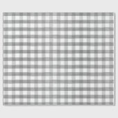 kerstgrijze witte Waterverf Buffalo met cheque cad Cadeaupapier (Vlak)