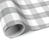 kerstgrijze witte Waterverf Buffalo met cheque cad Cadeaupapier (Rol Hoek)