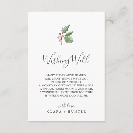 kerstgrindweddenschap Kaart (Voorkant)