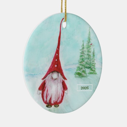 kerstgrint gepersonaliseerde keramische versiering keramisch ornament (Rechts)