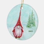 kerstgrint gepersonaliseerde keramische versiering keramisch ornament (Links)