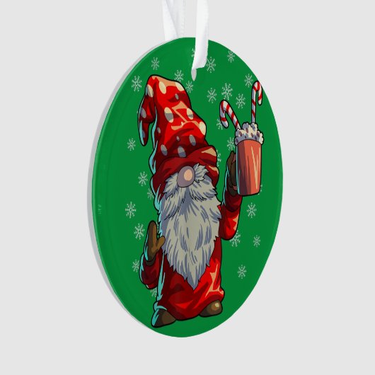 kerstgrint Shirt Mannen Vrouwen buffels rood Ornament (voorkant)