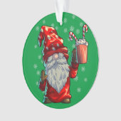 kerstgrint Shirt Mannen Vrouwen buffels rood Ornament (voorkant)