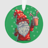 kerstgrint Shirt Mannen Vrouwen buffels rood Ornament (voorkant)