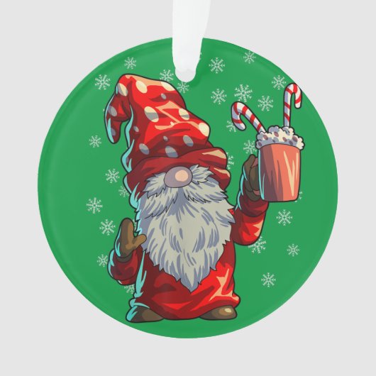 kerstgrint Shirt Mannen Vrouwen buffels rood Ornament (voorkant)