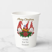 kerstgrint voor de Feestdagen Trendy Papieren Bekers (Voorkant)