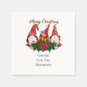 kerstgrint voor de Feestdagen Trendy Servet (Voorkant)