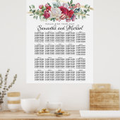 Kerstgroen 20-tafelzitje voor bruiloft poster (Keuken)