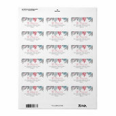 Kerstgroen Adres met Fantasie Etiket (Full Sheet)