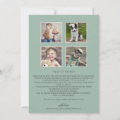 Kerstgroen Allerkerstelijkste Kerst Nieuwsbrief Feestdagenkaart (Achterkant)