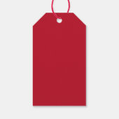 Kerstgroen Bessen Vakantiefavoriet Cadeaulabel (Achterkant)