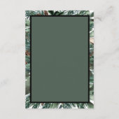 Kerstgroen Bijlagekaart Details Informatiekaartje (Achterkant)