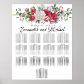 kerstgroen bruiloft 13-tafelzitjes poster (Voorkant)