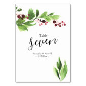 kerstgroen bruiloft kaart (Voorkant)