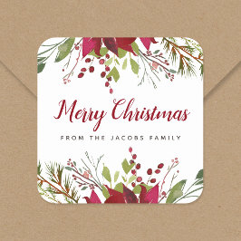 Kerstgroen Cadeaubon Label