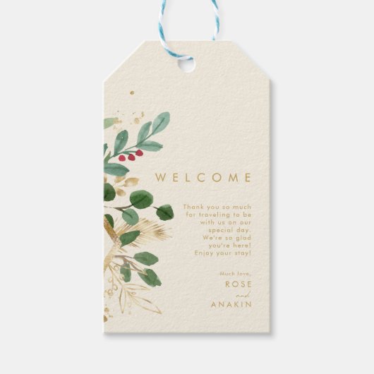 kerstgroen | Cadeaubonnen voor room Labels Cadeaulabel (Voorkant)