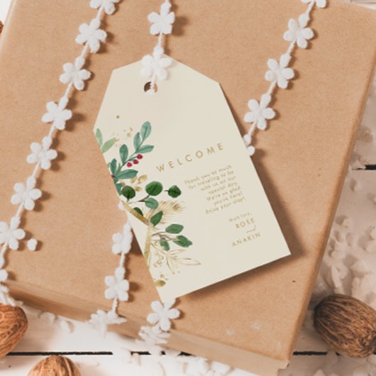 kerstgroen | Cadeaubonnen voor room Labels Cadeaulabel