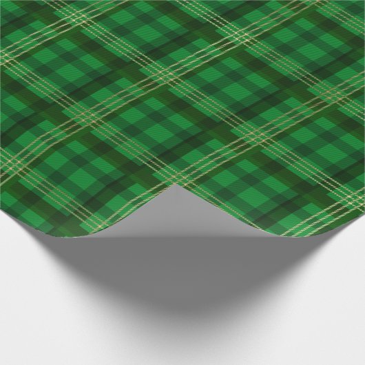 kerstgroen cadeaupapier (Hoek)