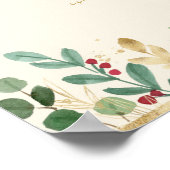kerstgroen | Cream-kaarten en cadeautjes op maat Poster (Hoek)