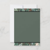 Kerstgroen dank u kaart (Achterkant)