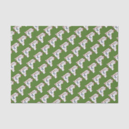 kerstgroen deeg Thoroughbred Horse Pattern Tissuepapier
