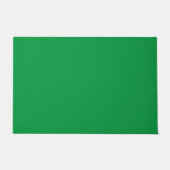 Kerstgroen effen kleur deurmat (Voorkant)