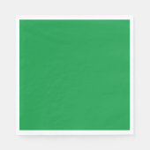 Kerstgroen effen kleur servet (Voorkant)