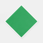 Kerstgroen effen kleur servet (Hoek)