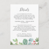 kerstgroen en Berry - Kaart met details (Voorkant)