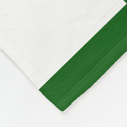 Kerstgroen en bessen familie fleece deken (Hoek)