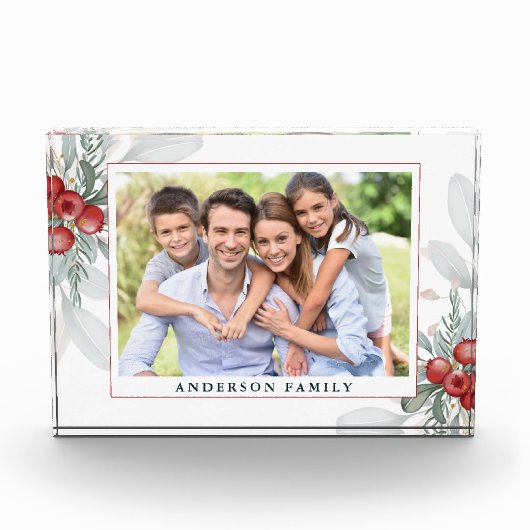 Kerstgroen en bessen Foto (Voorkant)