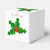 Kerstgroen en rood holly Thunder_Cove Bedankdoosjes (Achterkant)