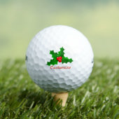 Kerstgroen en rood holly Thunder_Cove Golfballen (Insitu Shirt)