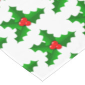 Kerstgroen en rood holly Thunder_Cove Tafelkleed (Gekanteld)