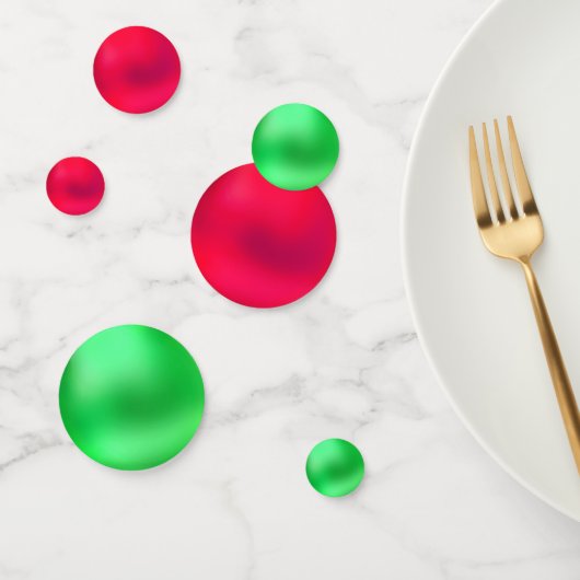 Kerstgroen en Rood Tafelconfetti Confetti (Groep)