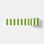Kerstgroen en wit gestreept grosgrain lint (Voorkant)