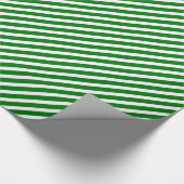 Kerstgroen en wit Snoepriet Cadeaupapier (Hoek)