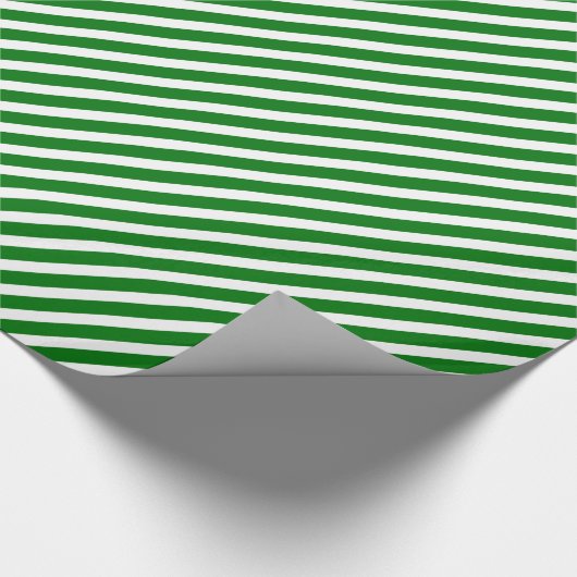 Kerstgroen en wit Snoepriet Cadeaupapier (Hoek)