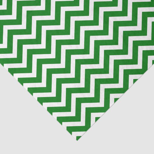 Kerstgroen en witte Chevron ZigZag Tissuepapier (Detail)