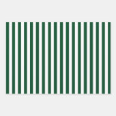 Kerstgroen en witte streep inpakpapier vel (Voorkant 3)