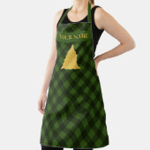 Kerstgroen en zwarte buffels met kerstboom schort (Insitu)