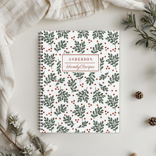 Kerstgroen Familie Recept Notitieboek