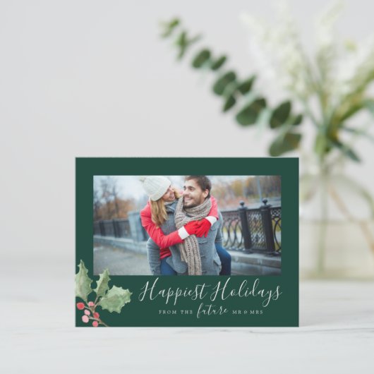 kerstgroen gelukkige Feestdagen sparen de Datum (Staand voorkant)