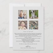 Kerstgroen gelukkigste Feestdagen Nieuwsbrief Feestdagenkaart (Achterkant)